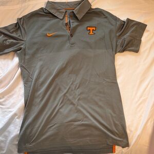 Nike Gray Tennessee Polo Shirt with Orange Accents